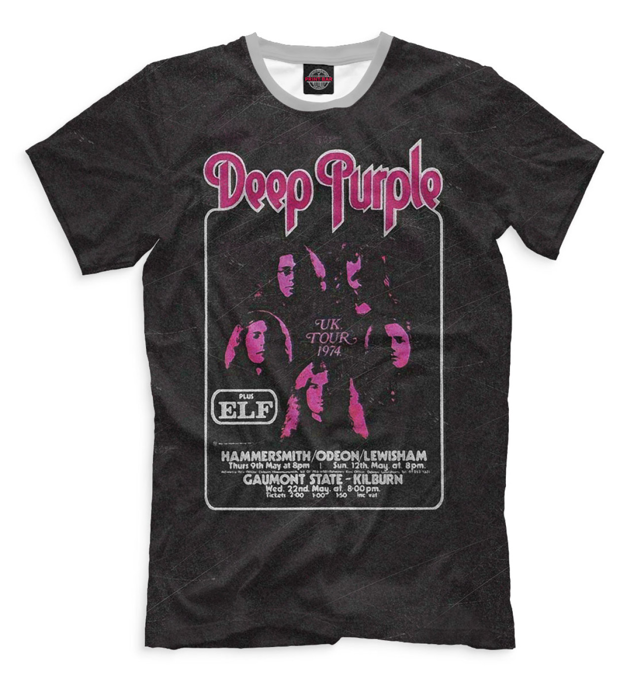 Мужская Футболка Deep Purple, артикул: PUR-606871-fut-2
