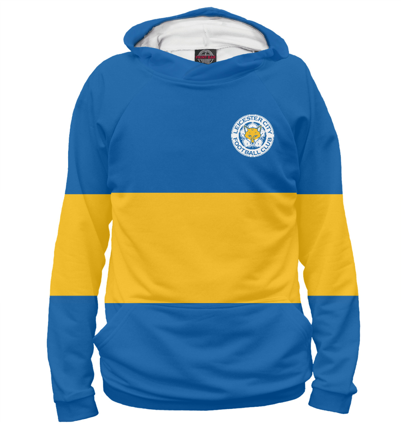 Мужское Худи Leicester City Blue&Yellow, артикул: FTO-730483-hud-2