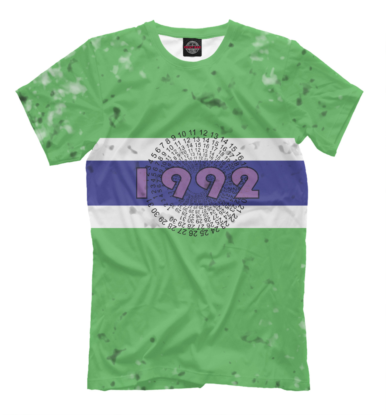 Мужская Футболка 1992 green, артикул: DDV-773721-fut-2