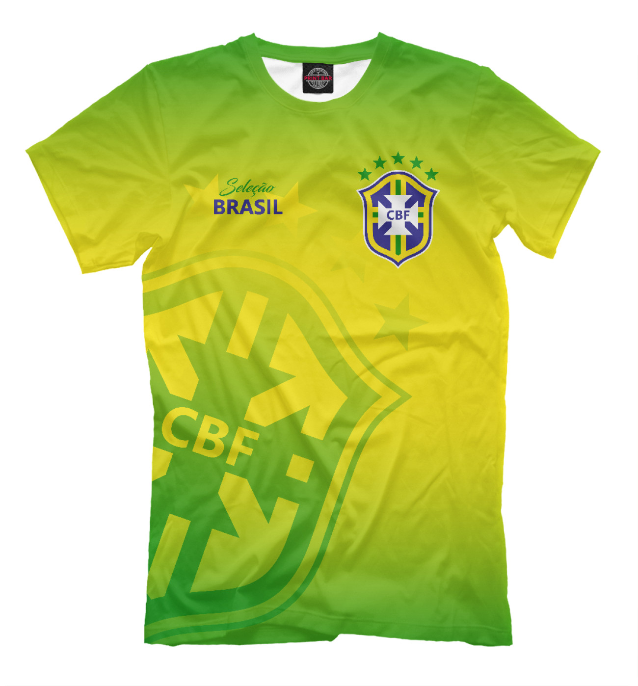 Мужская Футболка Бразилия, артикул: FNS-710746-fut-2