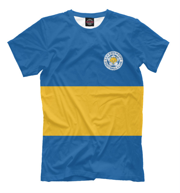 Мужская Футболка Leicester City Blue&Yellow, артикул: FTO-730483-fut-2
