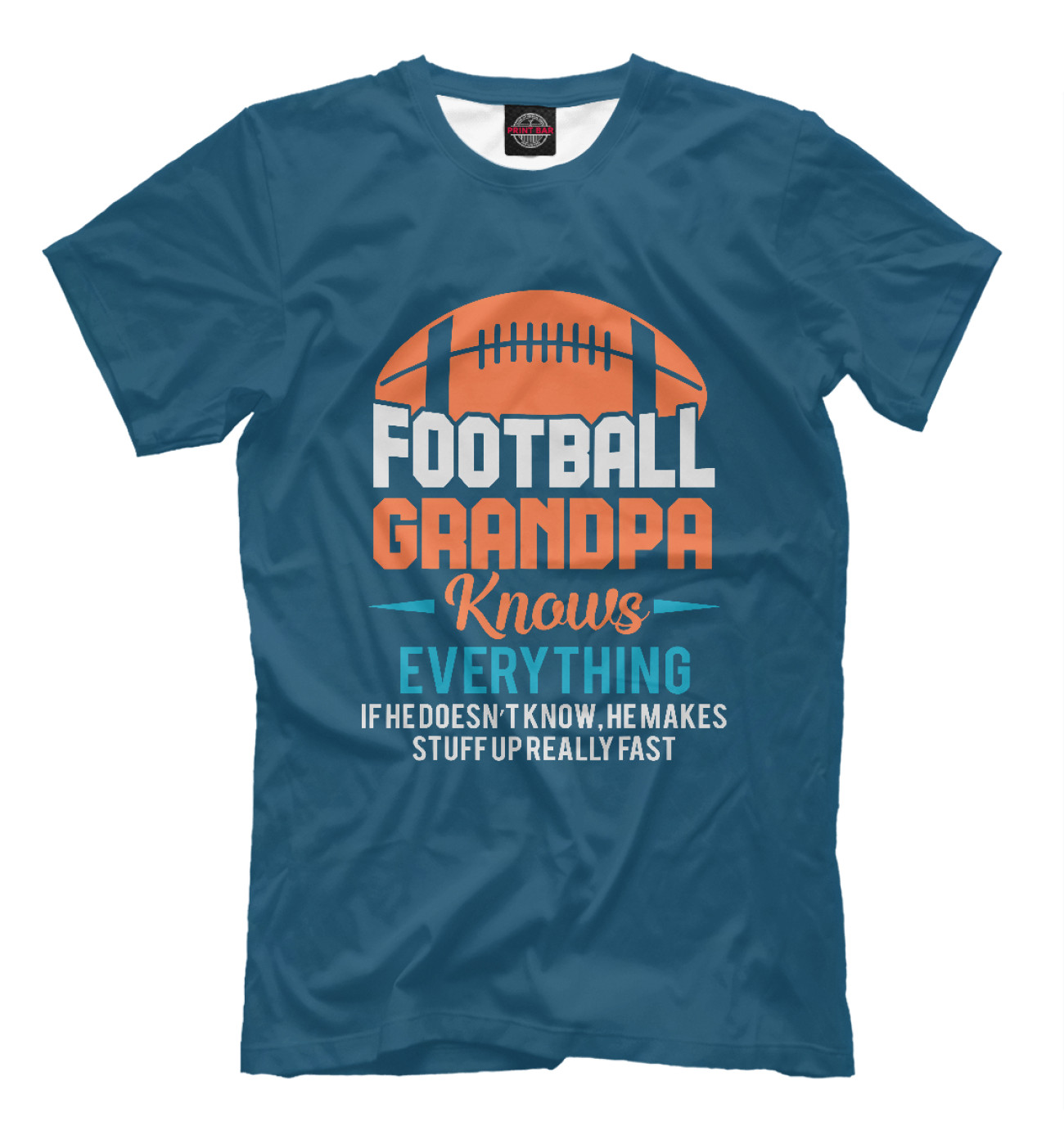 Мужская Футболка American Football Grandpa, артикул: AFT-229006-fut-2