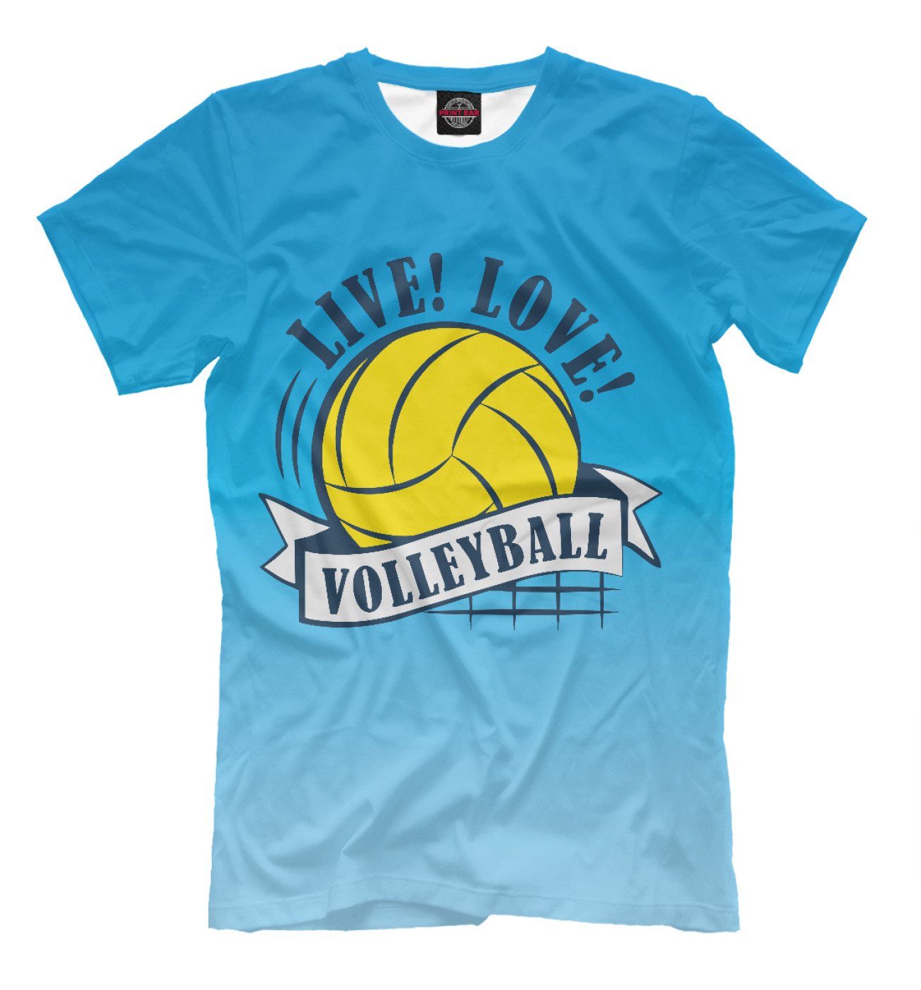 Мужская Футболка Live! Live! Volleyball!, артикул: VLB-312680-fut-2