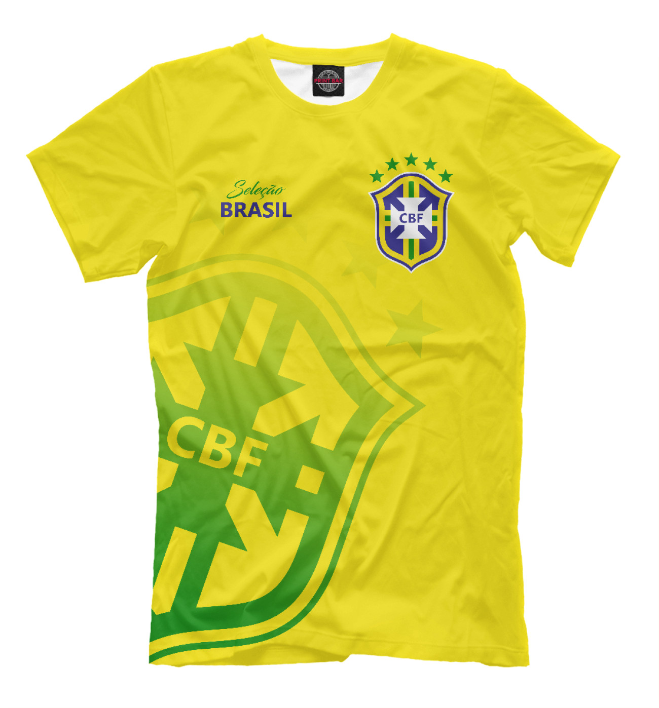 Мужская Футболка Бразилия, артикул: FNS-270130-fut-2