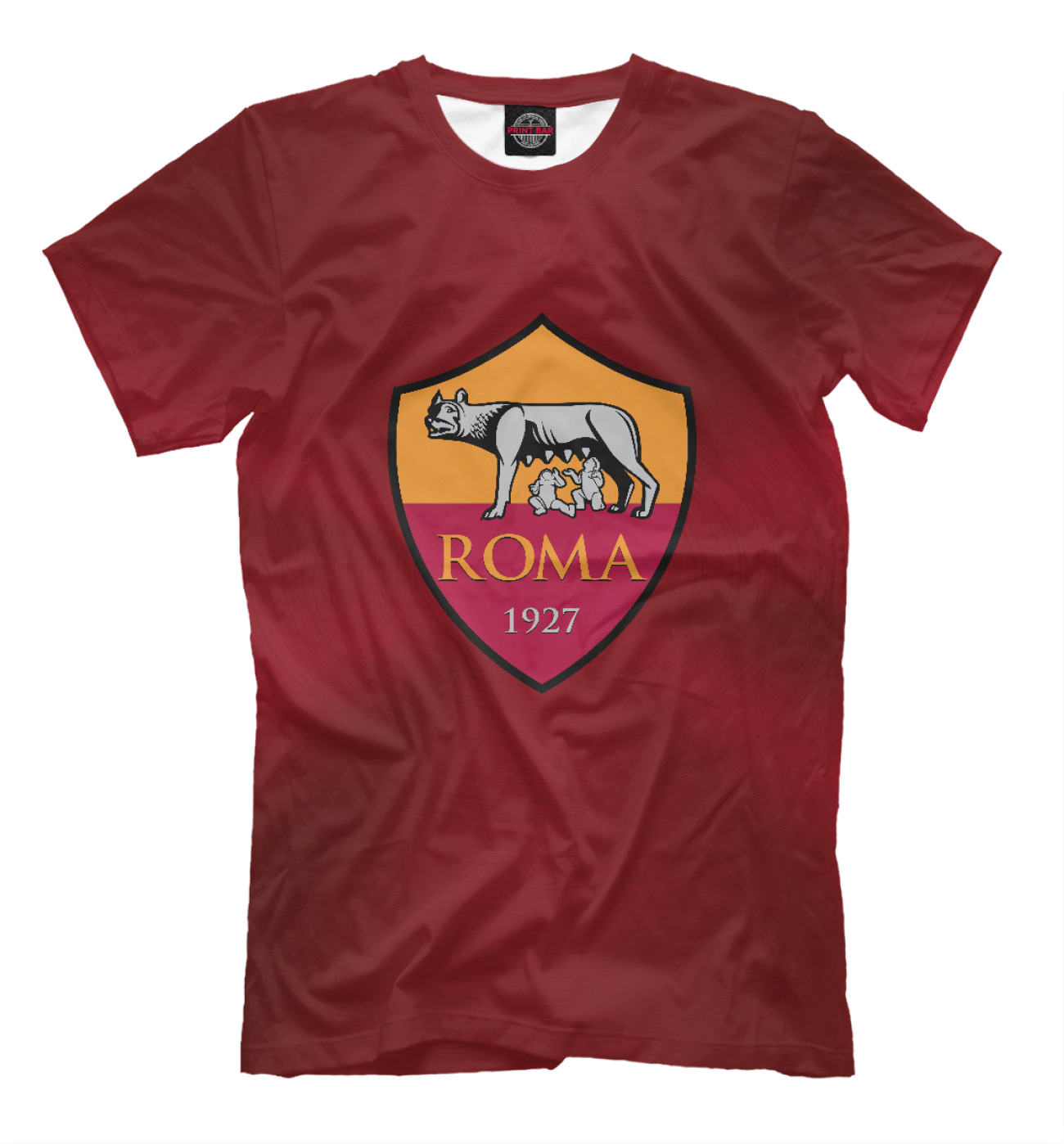 Мужская Футболка FC Roma Red Abstract, артикул: FTO-581967-fut-2