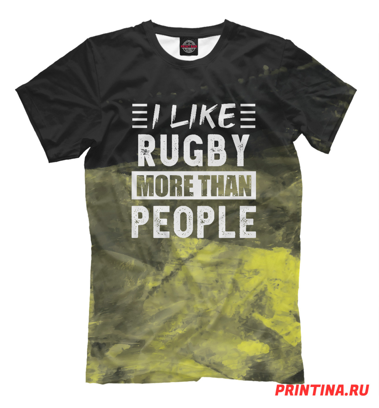 Мужская Футболка I like Rugby more than Peop, артикул: REG-822633-fut-2