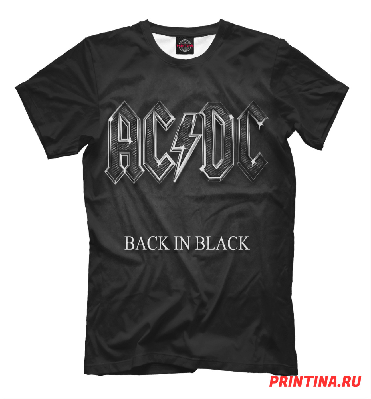Мужская Футболка AC/DC Back in Black, артикул: ACD-402839-fut-2