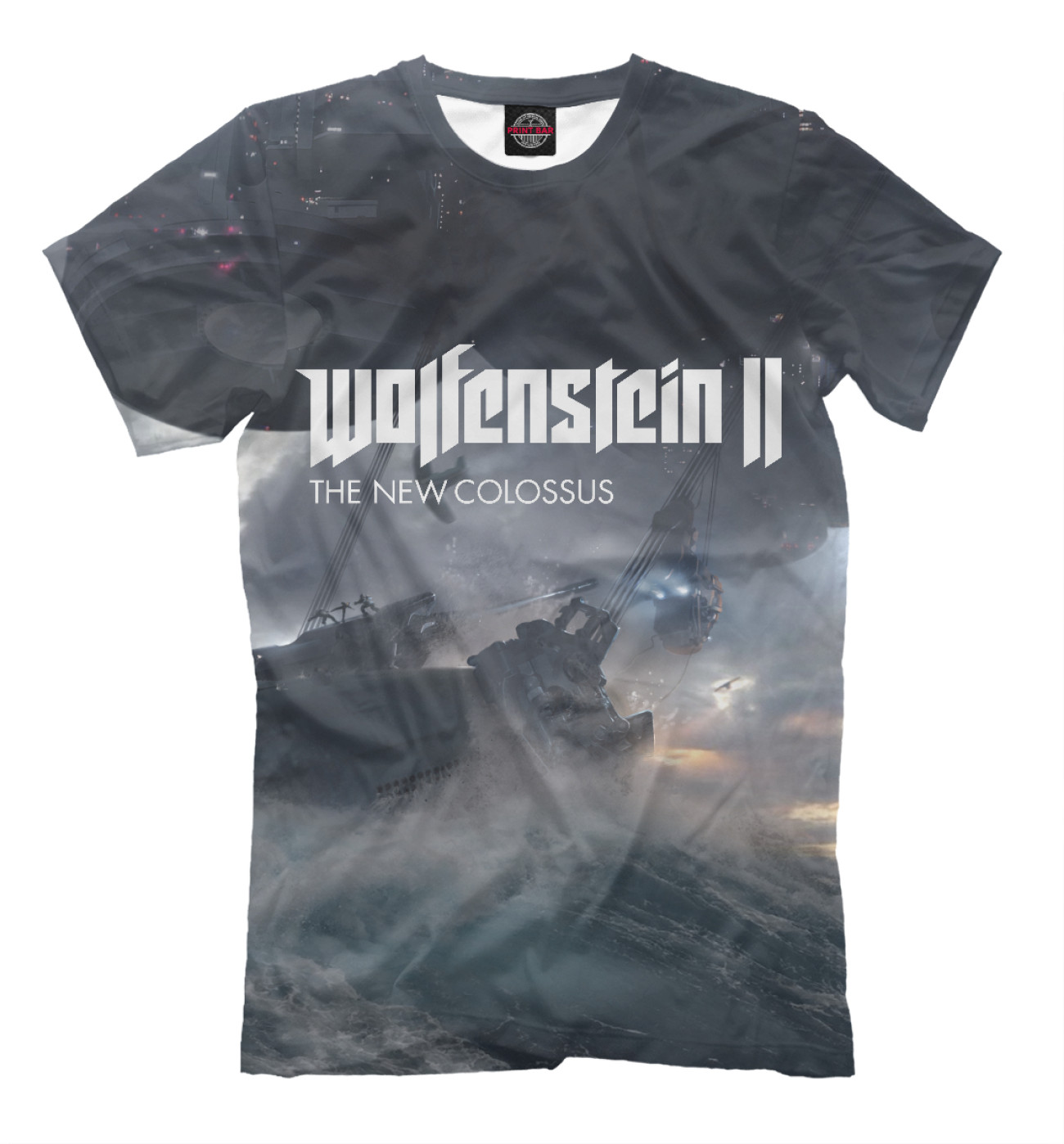 Мужская Футболка Wolfenstein 2 The New Colossus, артикул: RPG-361498-fut-2