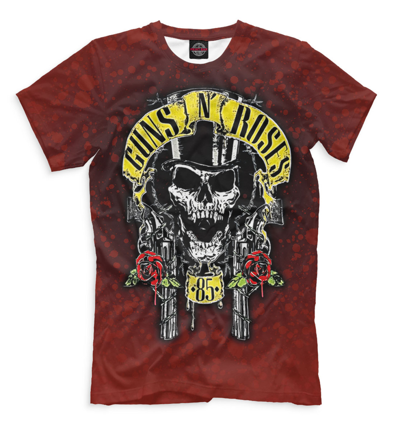 Мужская Футболка Guns N' Roses, артикул: GNR-681394-fut-2