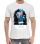 Мужская Хлопковая футболка С новым счастьем, артикул: DMZ-482277-hfu-2, фото 1