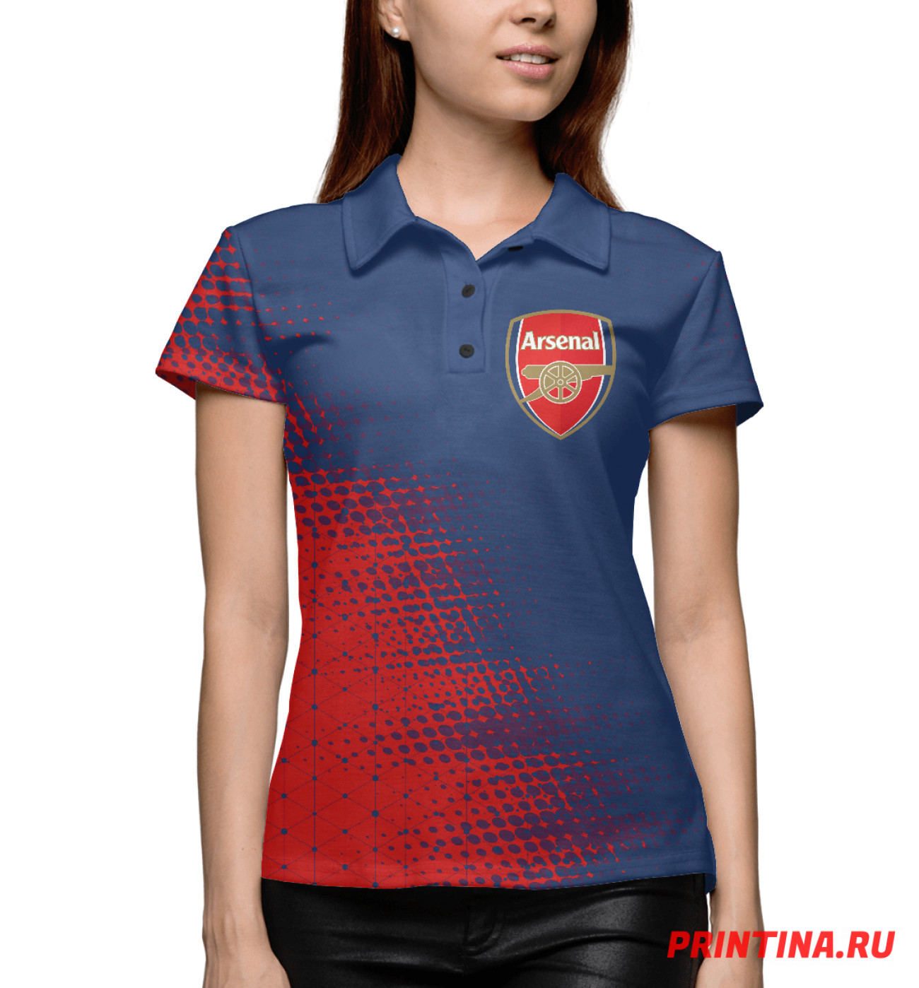 Женское Поло Arsenal / Арсенал, артикул: ARS-773883-pol-1