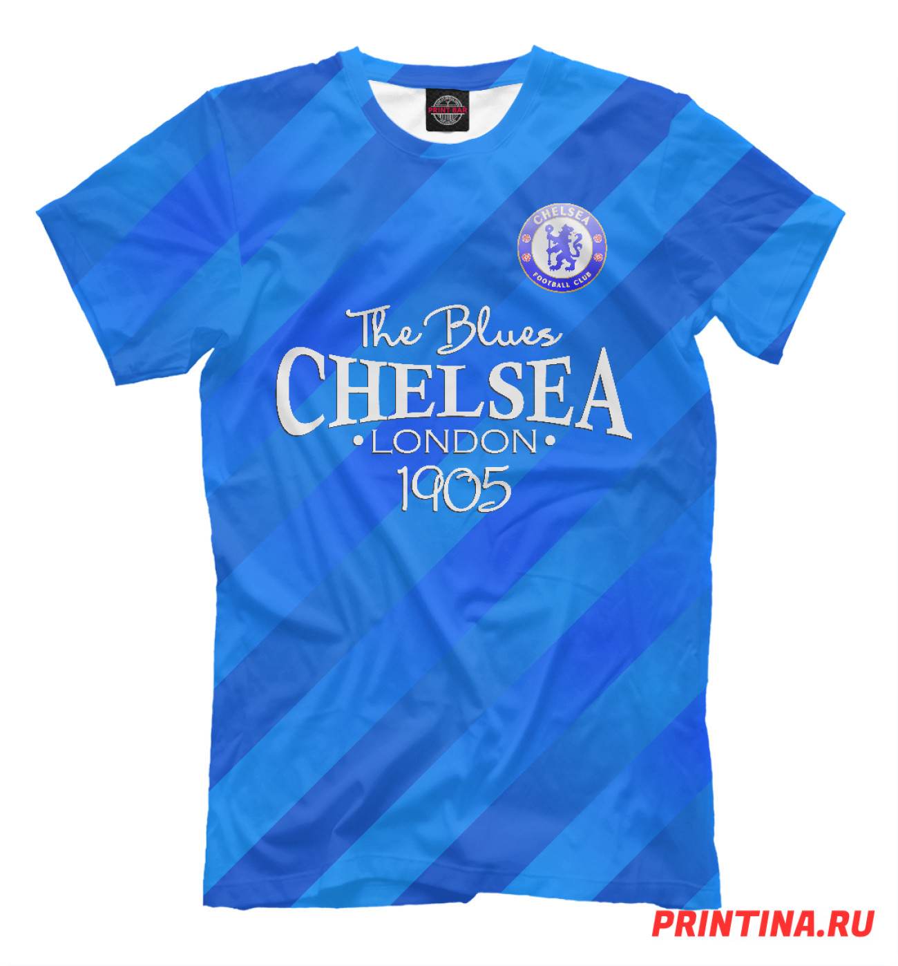 Мужская Футболка Chelsea-The Blues, артикул: CHL-983514-fut-2