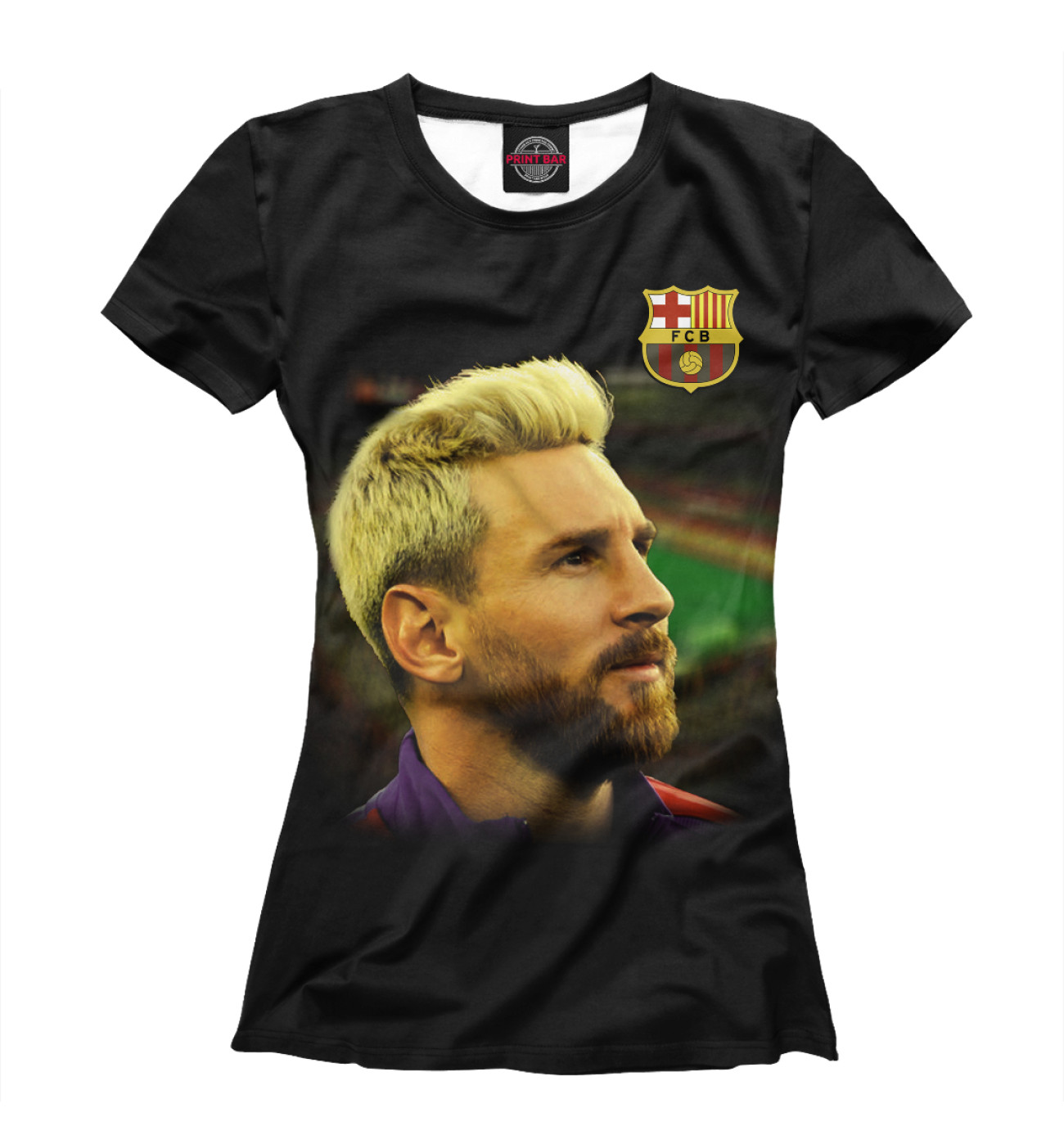 Женская Футболка Messi king Leo, артикул: BAR-492391-fut-1