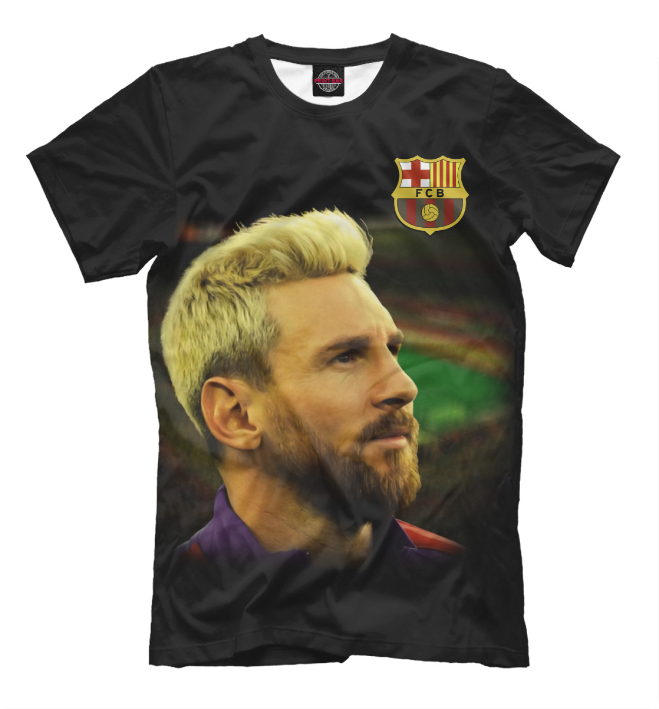 Мужская Футболка Messi king Leo, артикул: BAR-492391-fut-2