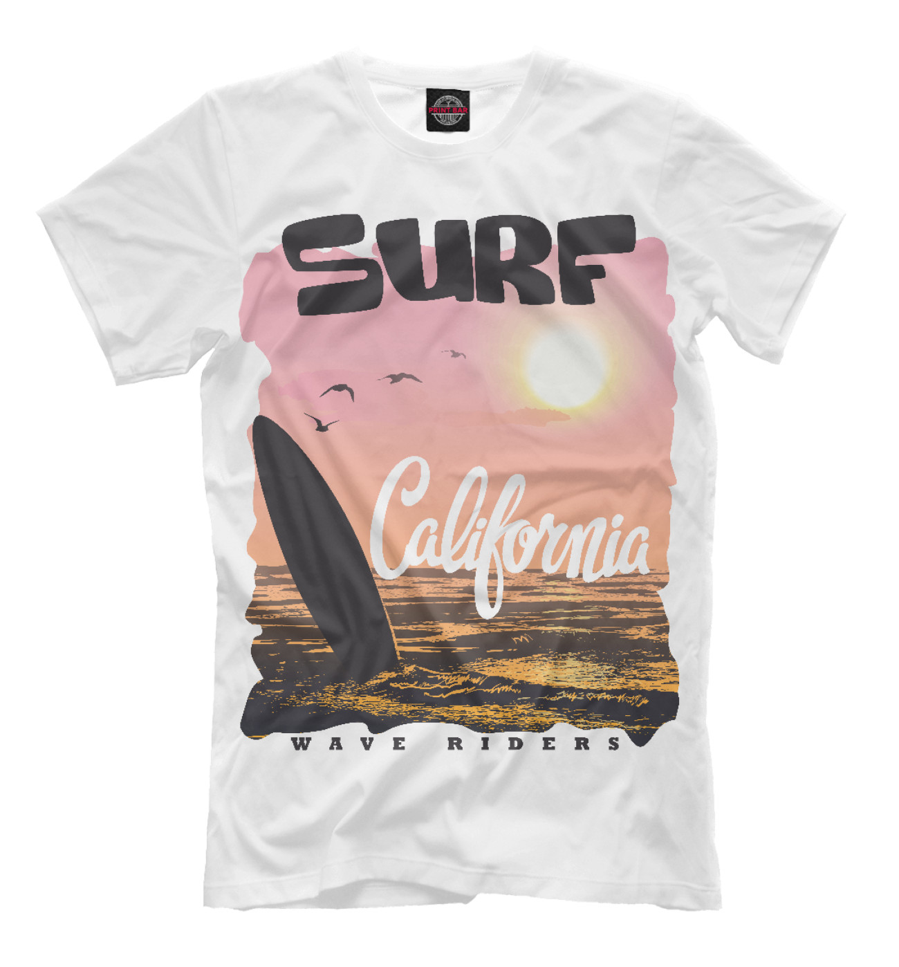 Мужская Футболка Surf California, артикул: SFG-438812-fut-2