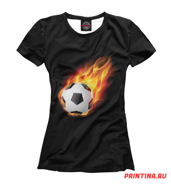 Женская Футболка Огненный мяч, артикул: FTO-427023-fut-1