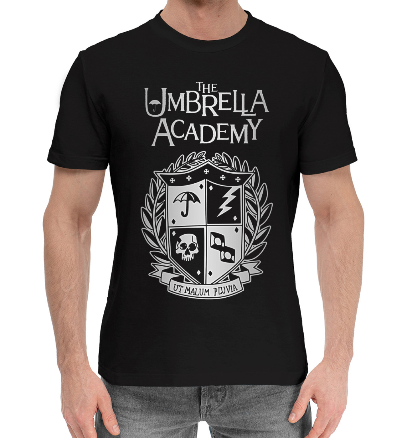 Мужская Хлопковая футболка Академия Амбрелла, артикул: AAL-127807-hfu-2