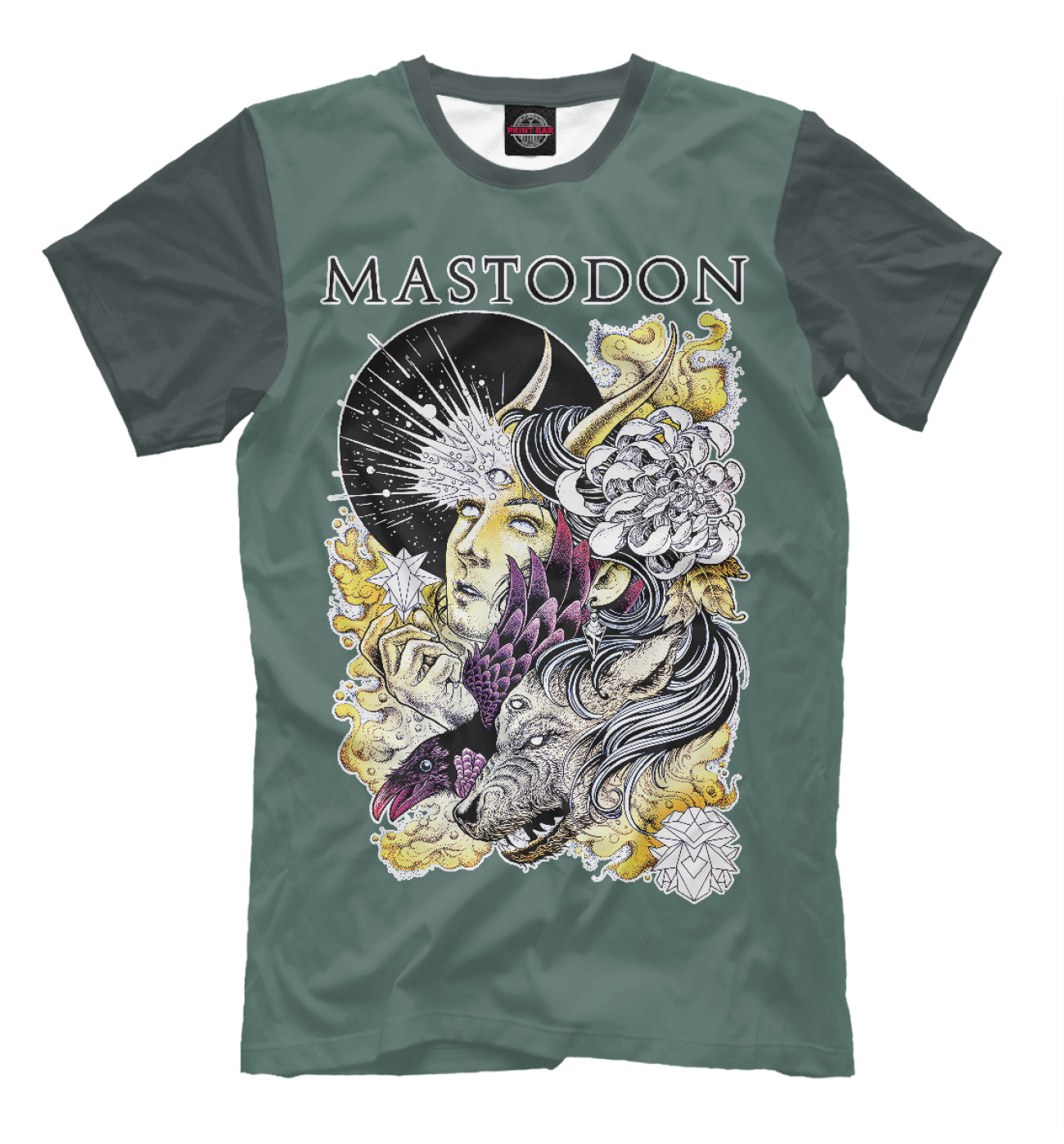 Мужская Футболка Mastodon (fantasy), артикул: MSN-182703-fut-2