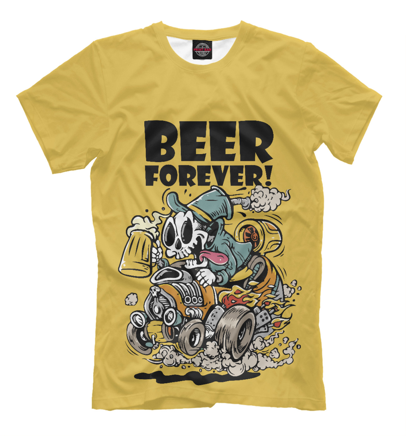 Мужская Футболка Beer forever, артикул: PIV-887590-fut-2