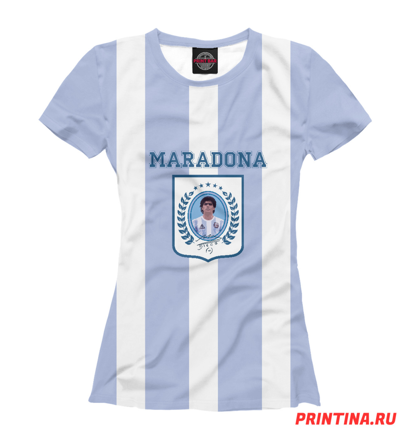 Женская Футболка Maradona, артикул: FTO-660229-fut-1