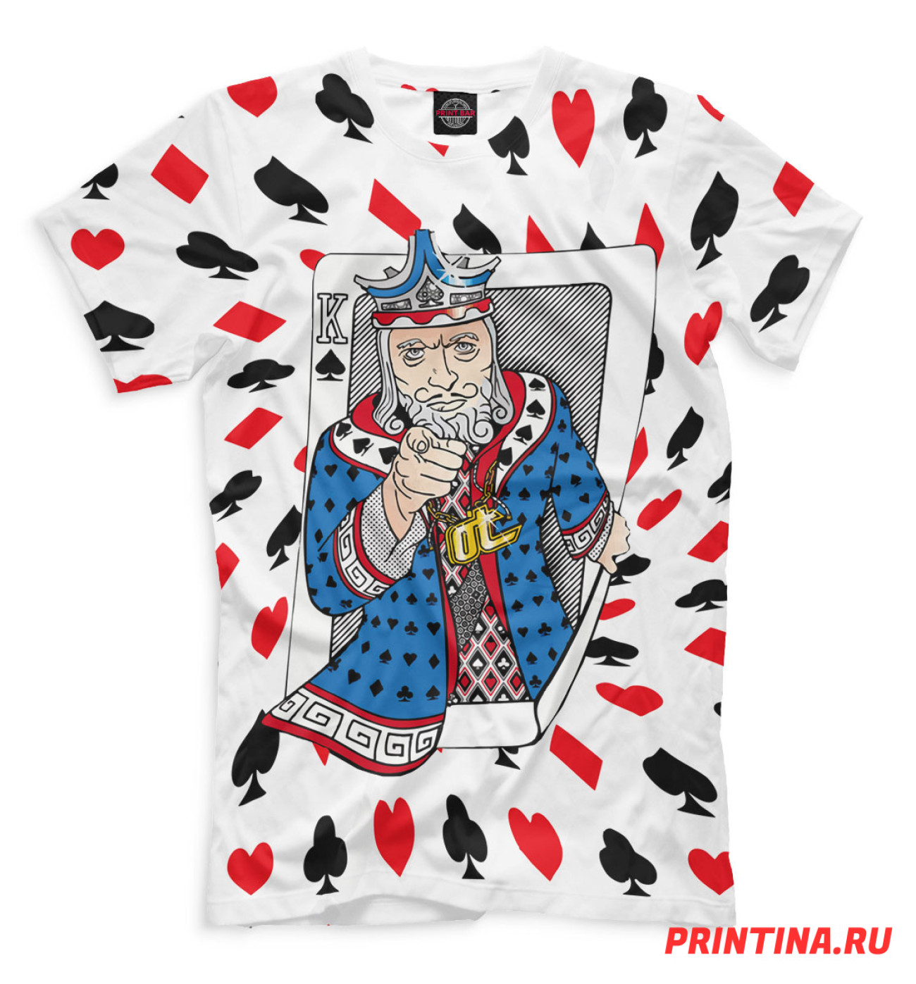 Мужская Футболка Покер, артикул: POK-203540-fut-2