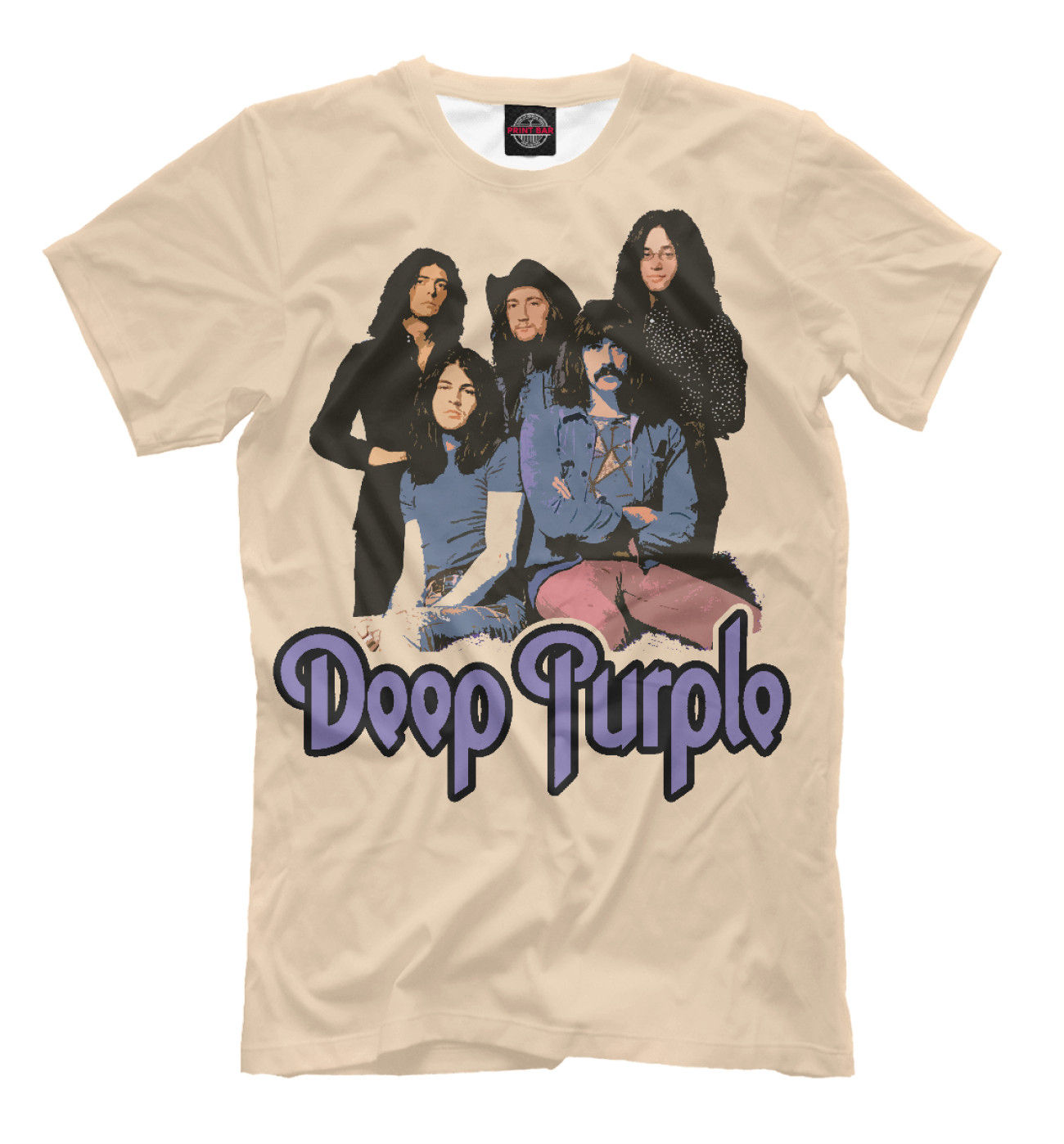 Мужская Футболка Deep Purple, артикул: PUR-897386-fut-2