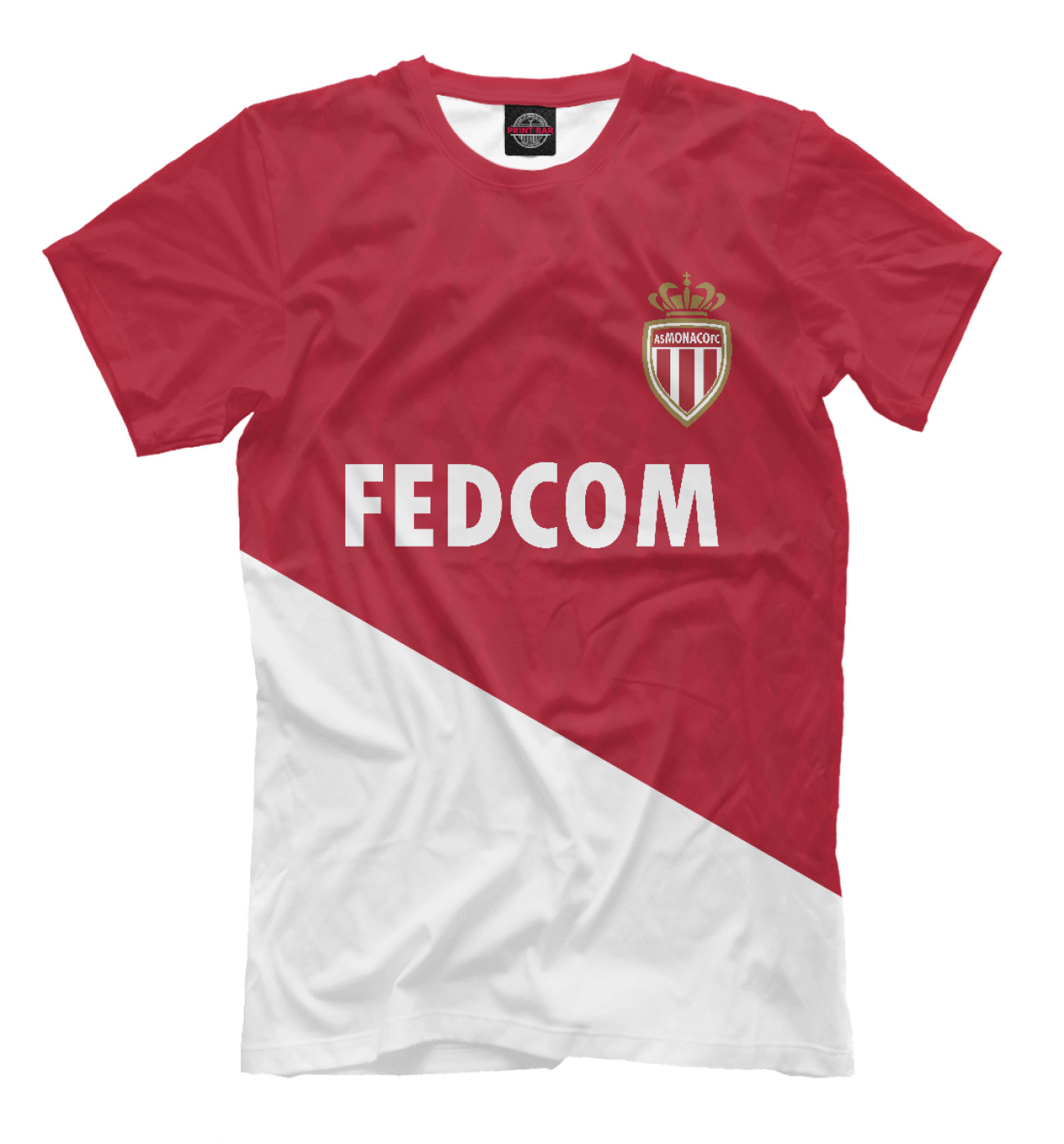 Мужская Футболка AC Monaco домашняя форма, артикул: MOC-256053-fut-2