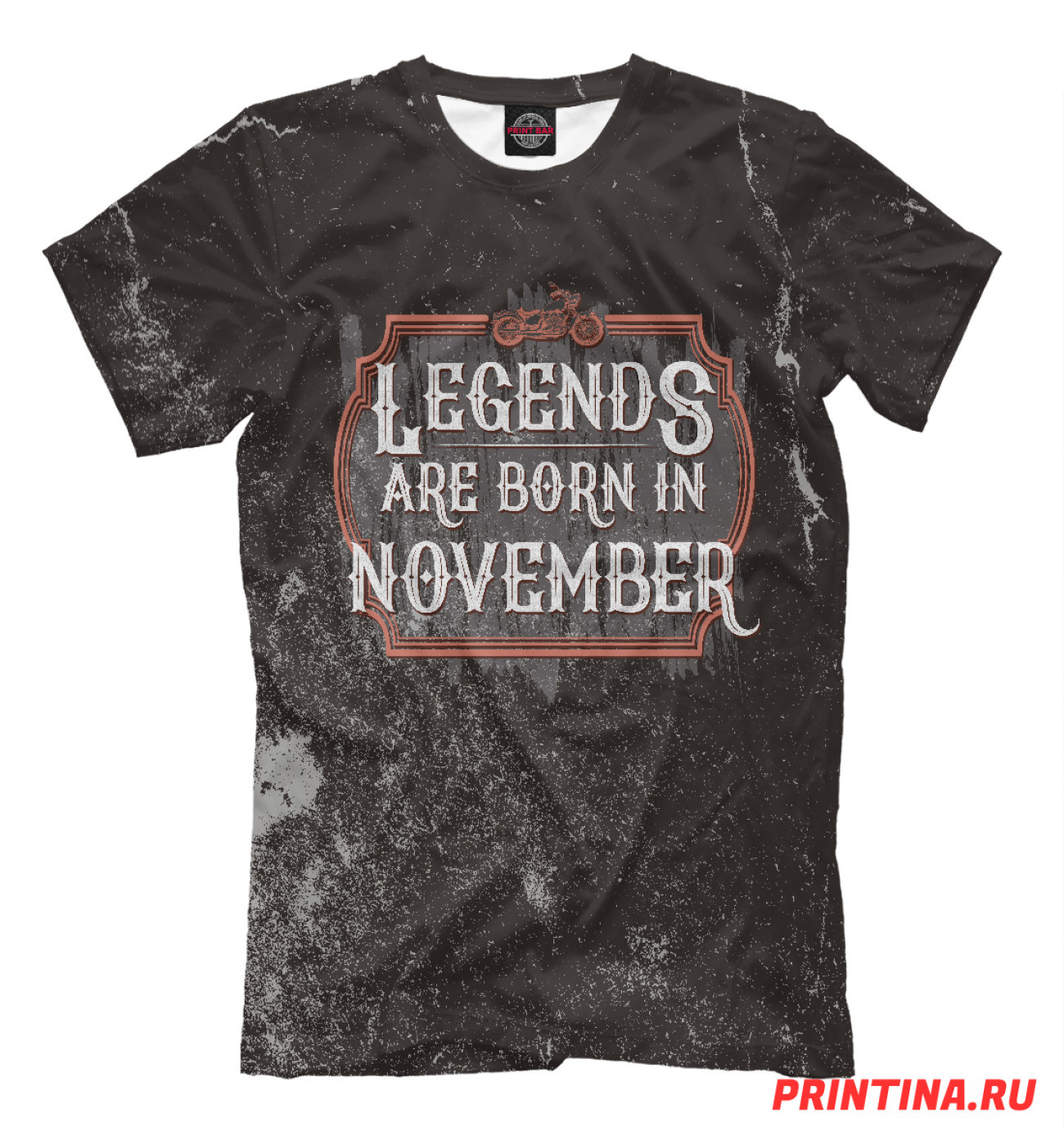 Мужская Футболка Legends Are Born In November, артикул: NBR-978403-fut-2