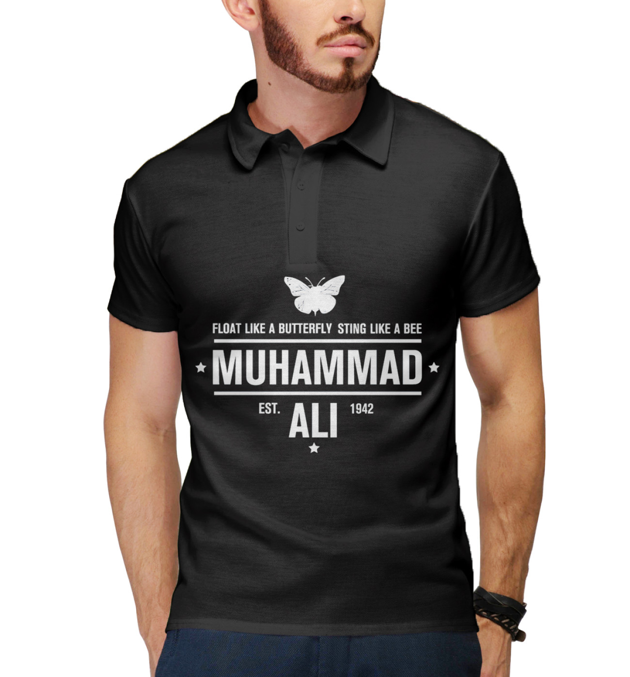 Мужское Поло Мухаммед Али, артикул: ALI-795073-pol-2