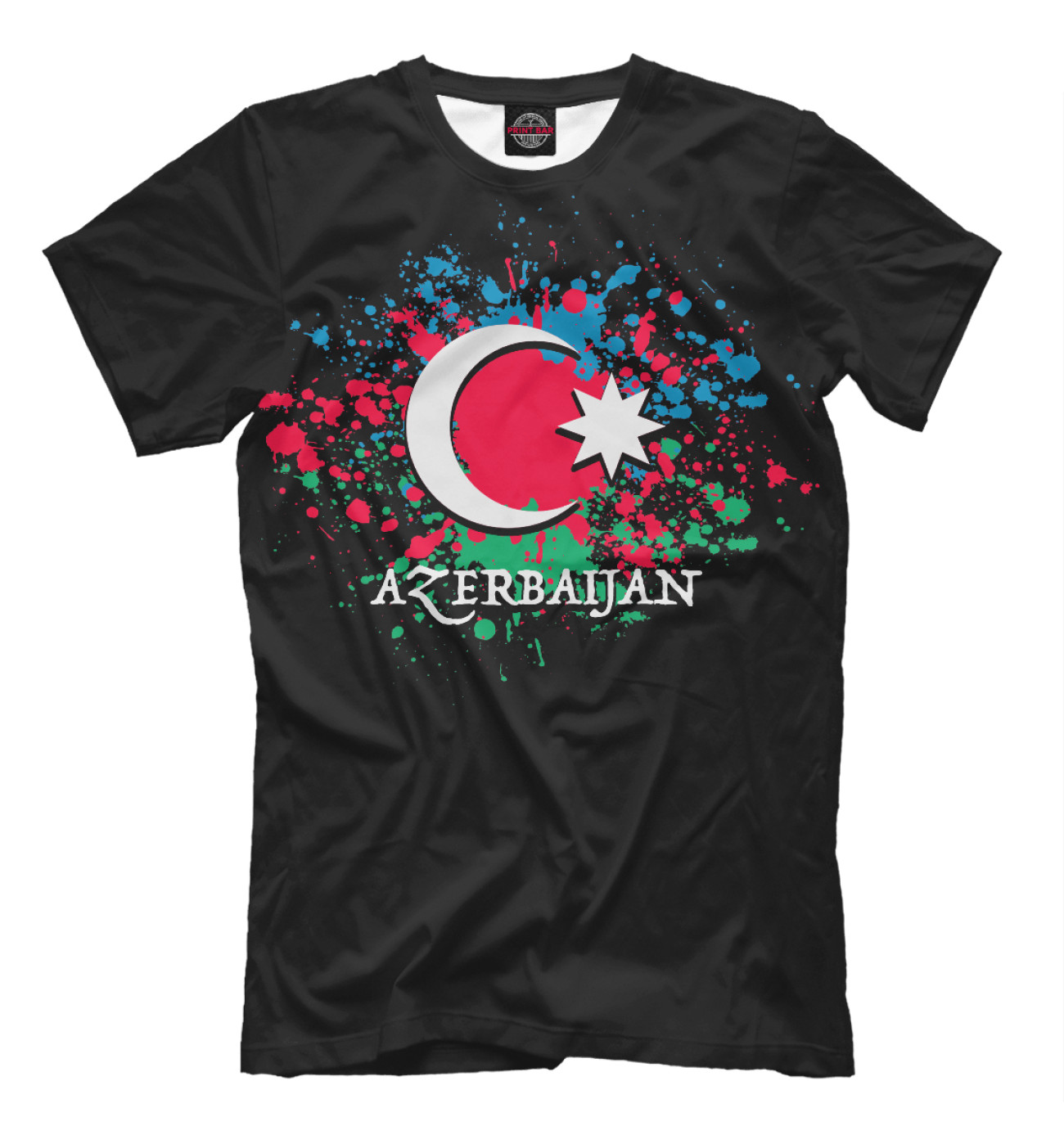 Мужская Футболка Azerbaijan, артикул: AZR-520382-fut-2