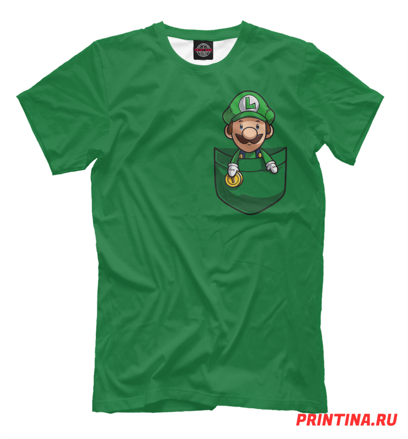 Мужская Футболка Марио в кармане, артикул: DEN-493816-fut-2