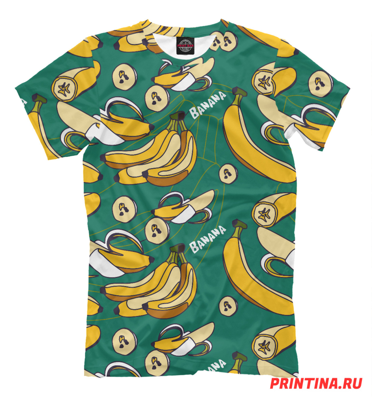 Мужская Футболка Banana pattern, артикул: BAN-387694-fut-2