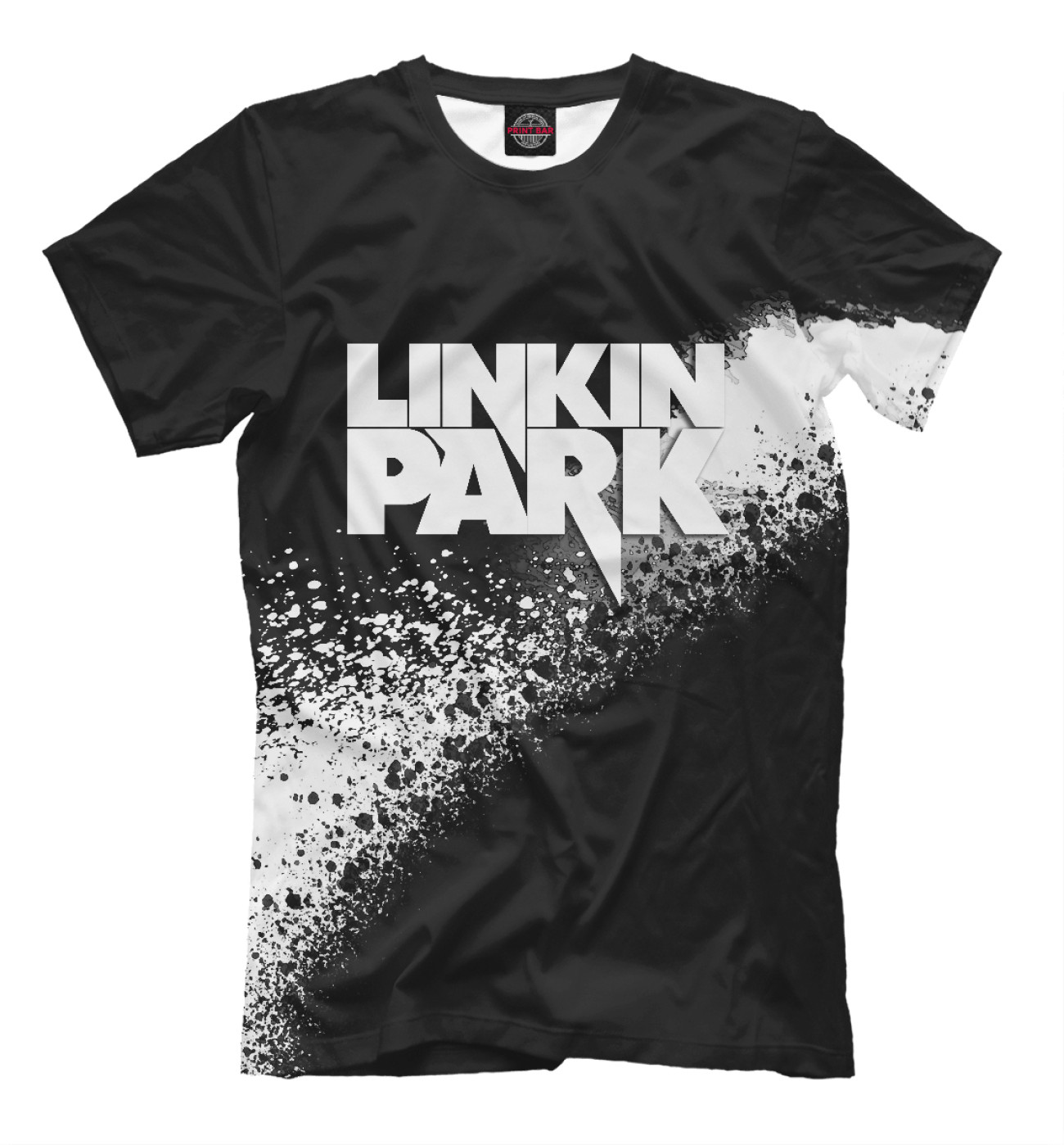 Мужская Футболка Linkin Park + краски, артикул: LIN-942705-fut-2