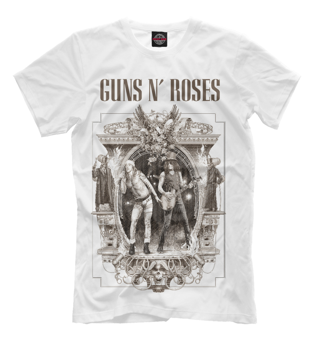Мужская Футболка Guns N` Roses, артикул: GNR-774794-fut-2