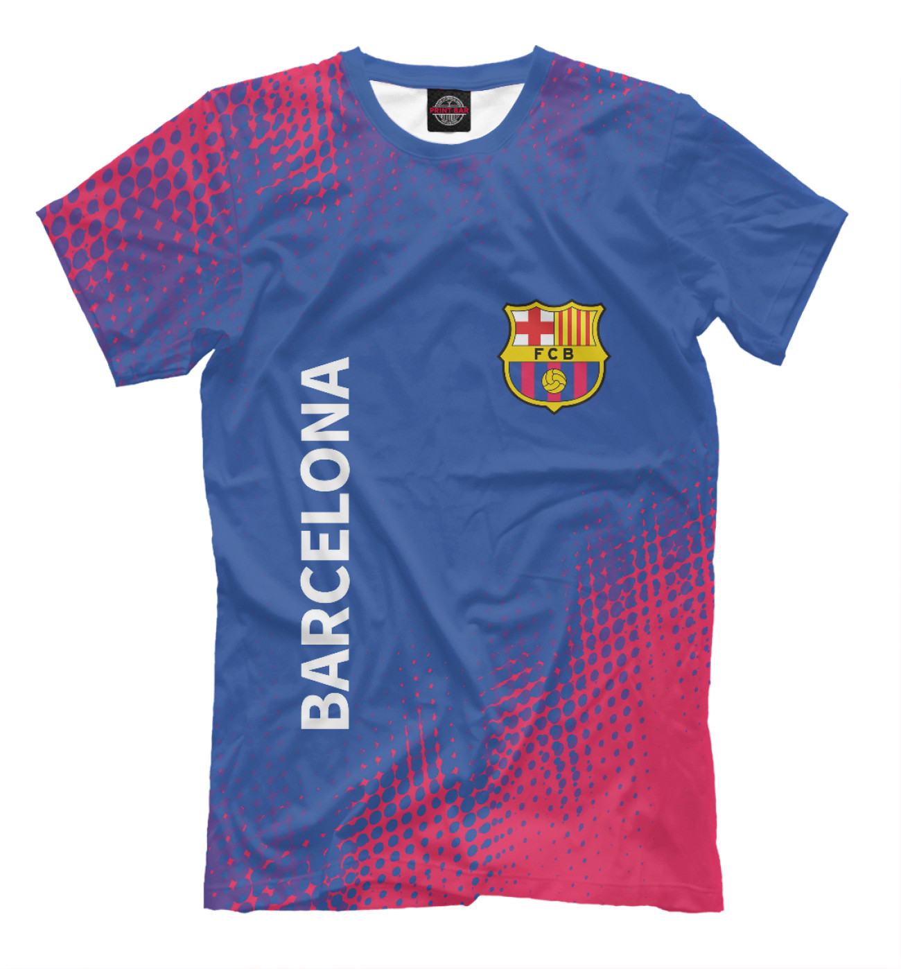 Мужская Футболка Barcelona / Барселона, артикул: BAR-444983-fut-2