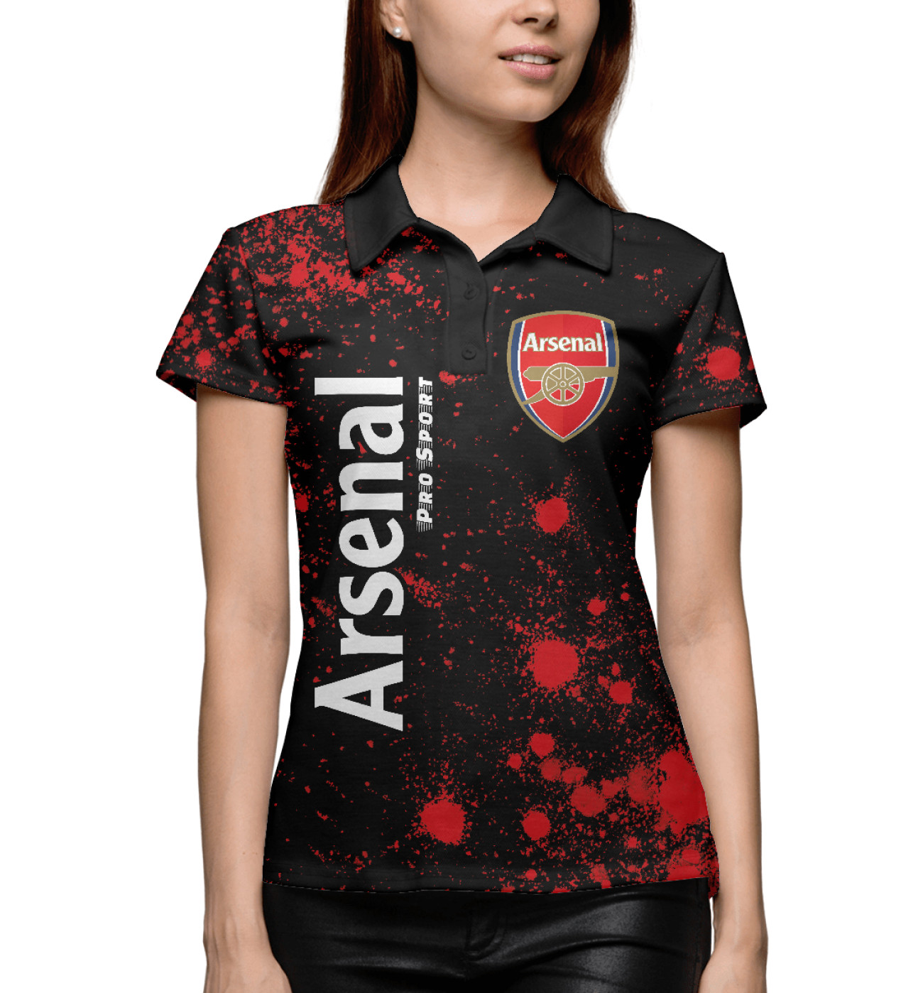 Женское Поло Arsenal | Pro Sport / Краски, артикул: ARS-513447-pol-1