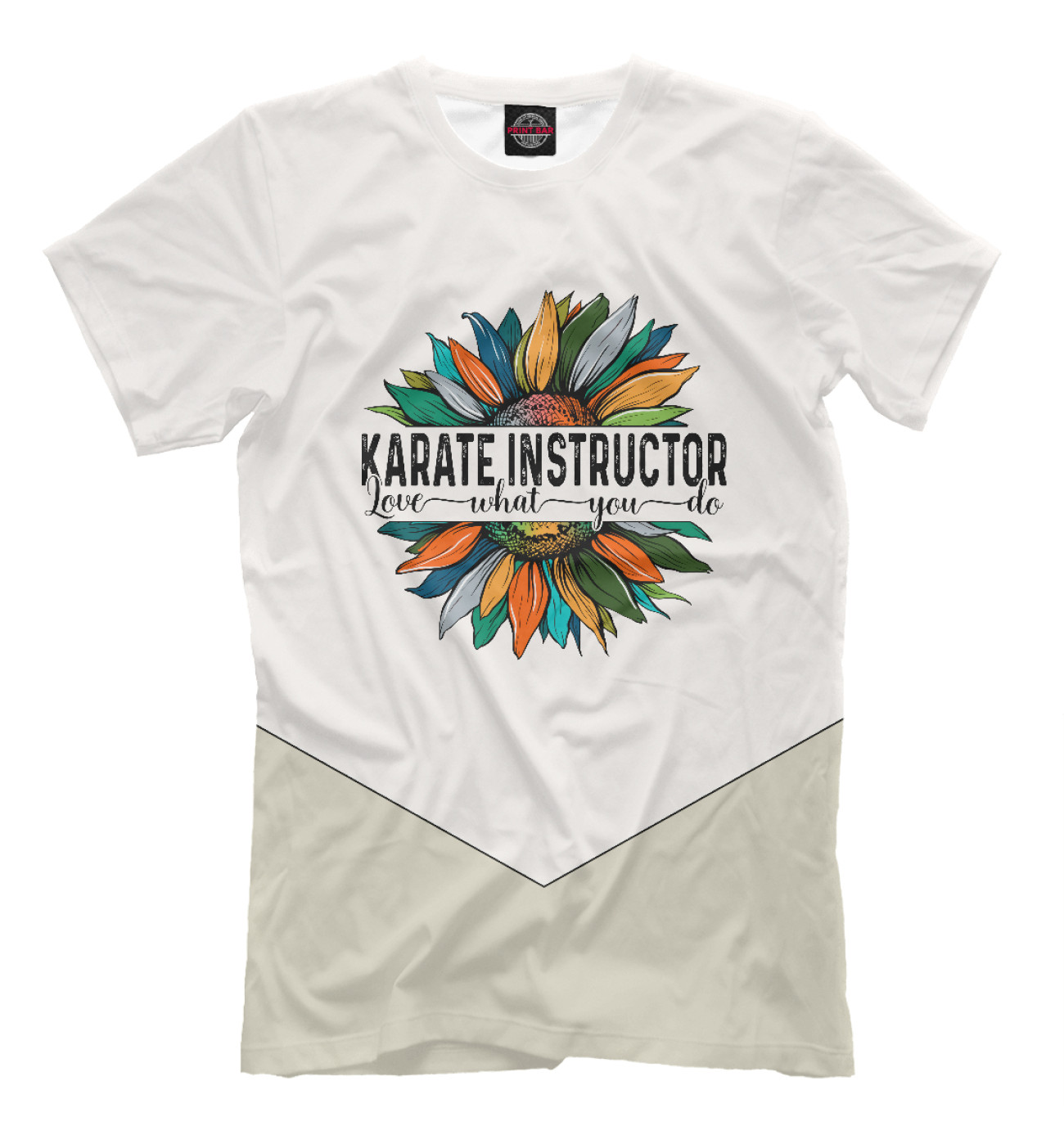Мужская Футболка Karate Instructor Love What, артикул: KRT-522917-fut-2