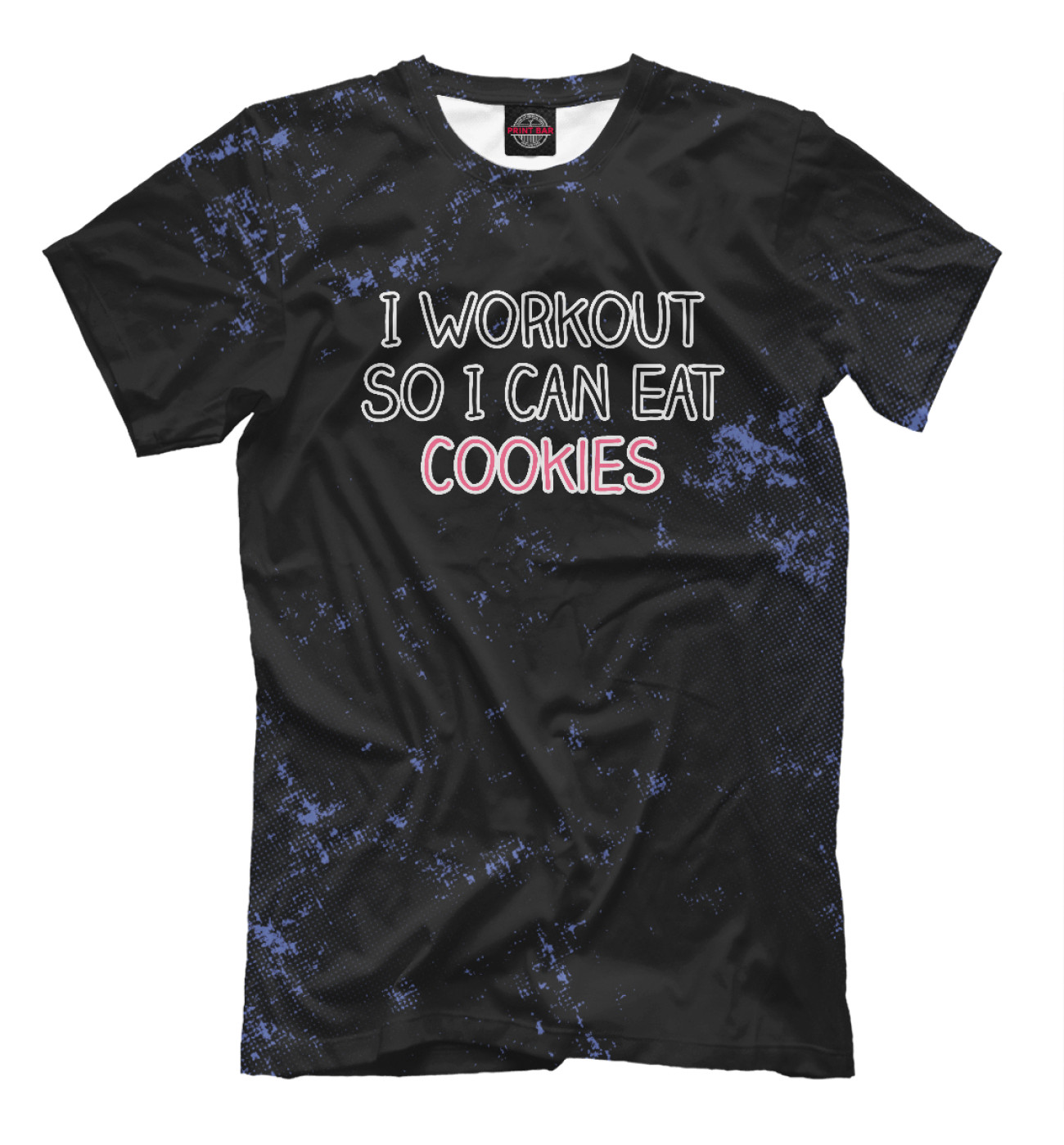 Мужская Футболка I Workout So I Can Eat Cook, артикул: WKO-360767-fut-2