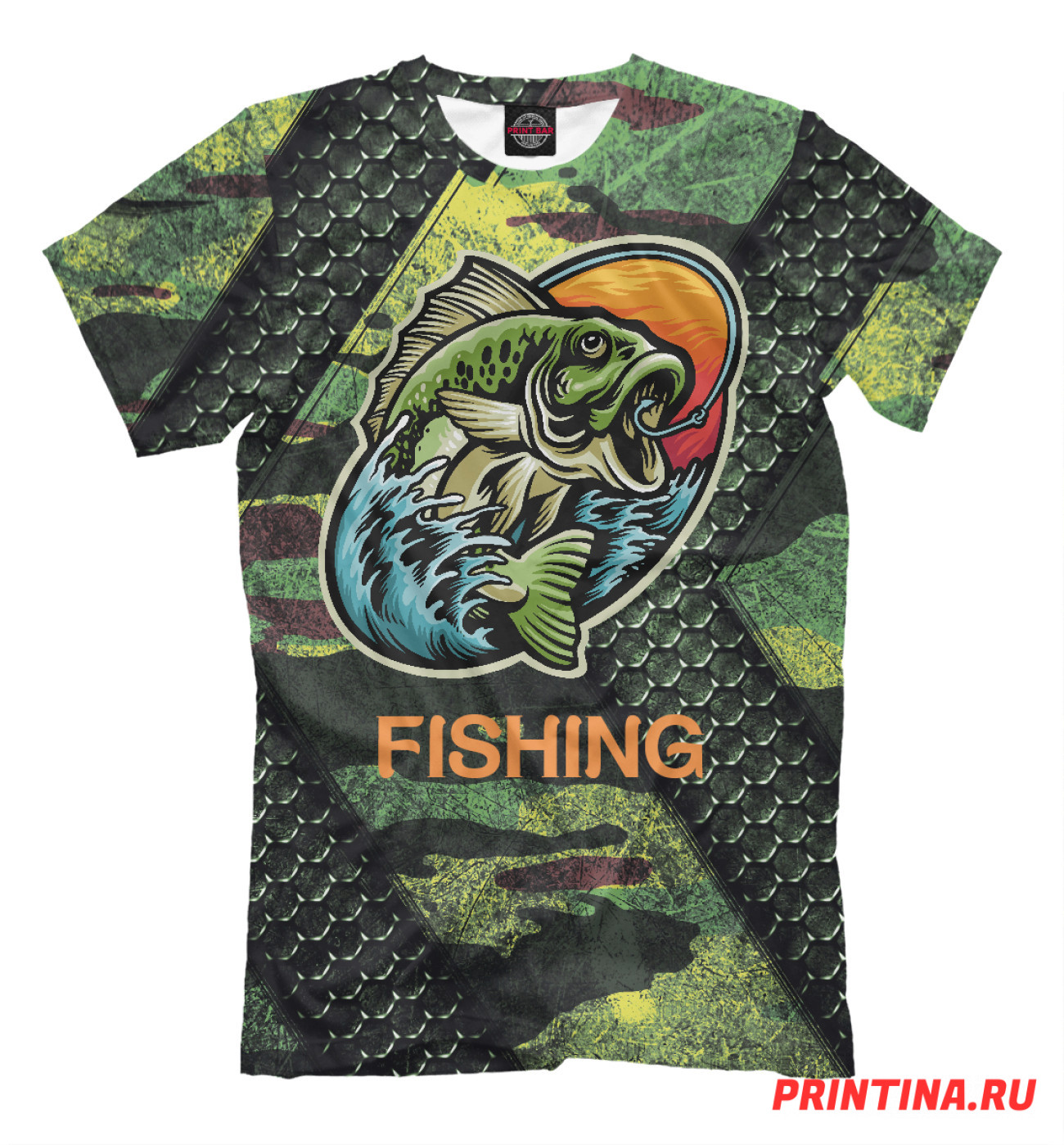 Мужская Футболка Fishing, артикул: FSH-195482-fut-2