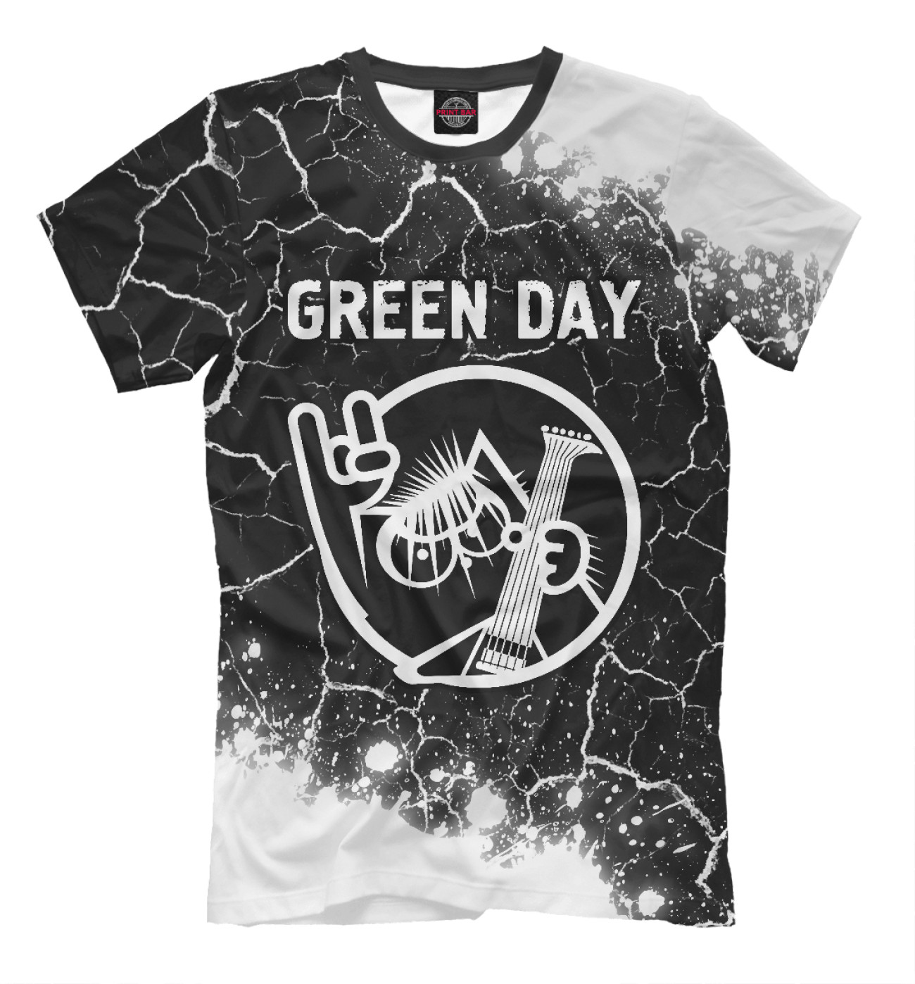 Мужская Футболка Green Day | Кот, артикул: GRE-481977-fut-2
