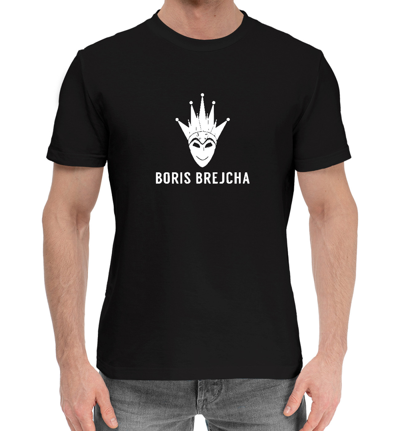 Мужская Хлопковая футболка Boris Brejcha, артикул: BBA-204995-hfu-2