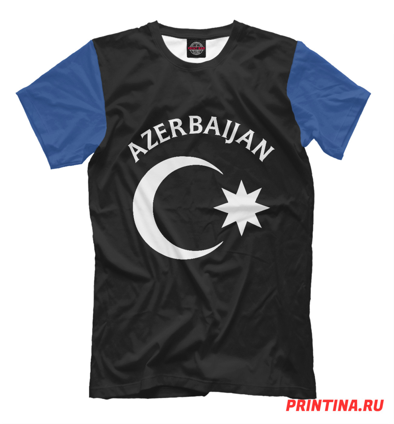 Мужская Футболка Азербайджан, артикул: AZR-189863-fut-2