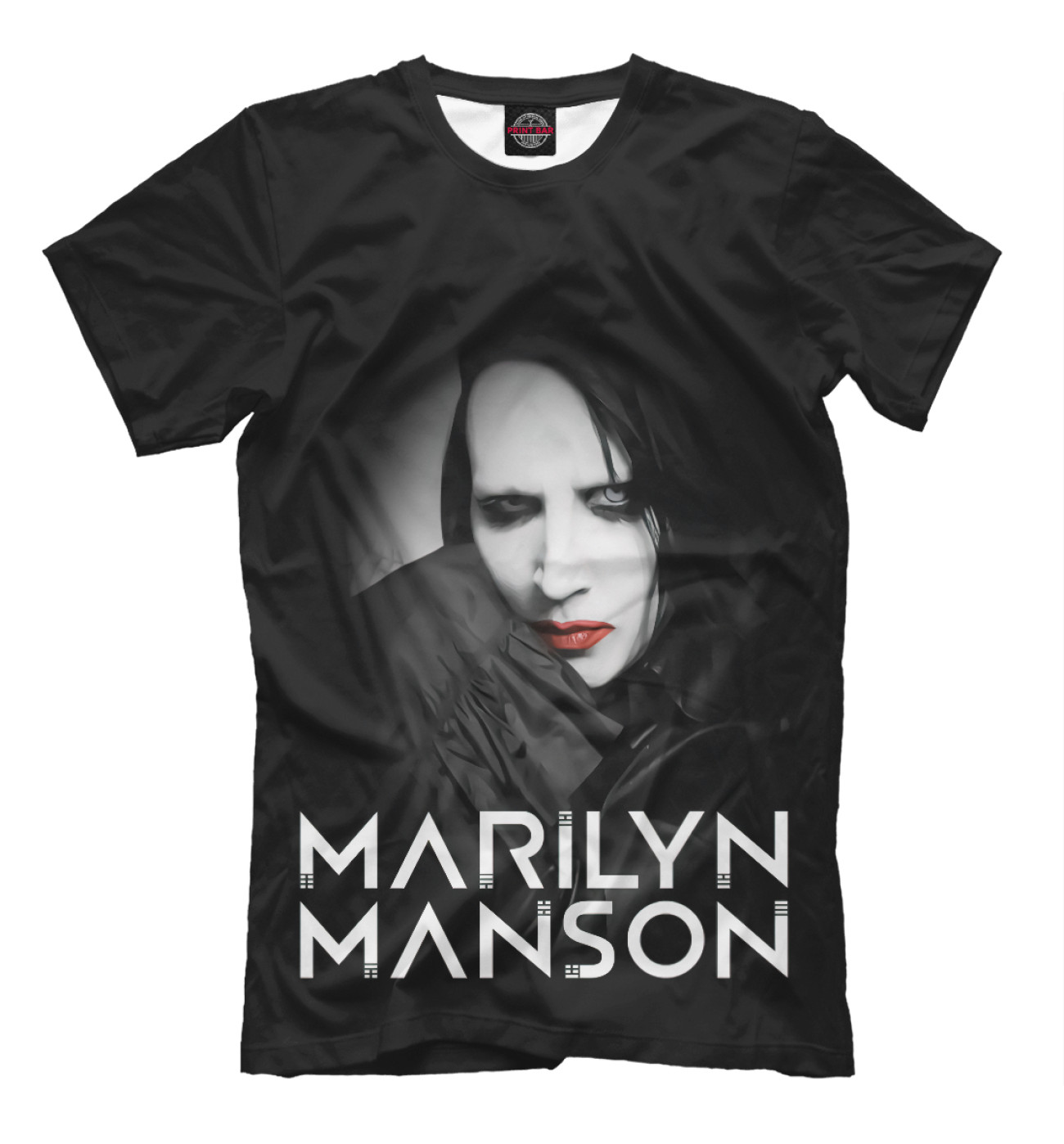 Мужская Футболка Marilyn Manson, артикул: MRM-485917-fut-2