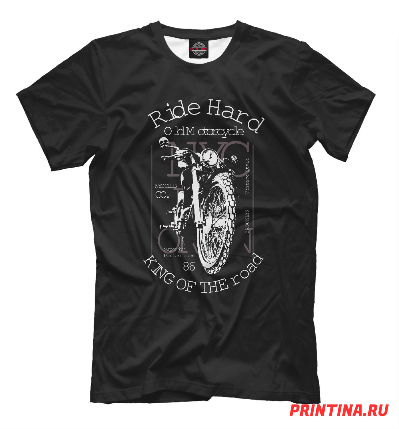 Мужская Футболка Ride Hard, артикул: BKR-671239-fut-2
