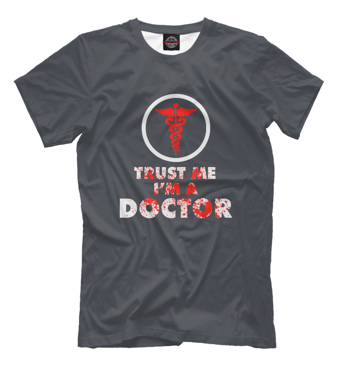 Мужская Футболка Trust Me Im A Doctor, артикул: VRC-100989-fut-2