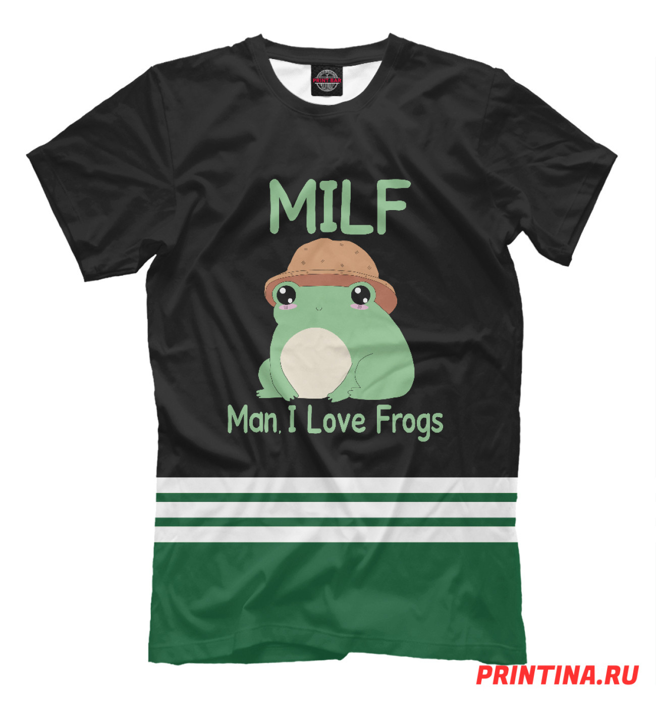 Мужская Футболка Milf Man I love Frogs, артикул: FRO-650007-fut-2
